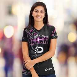 branded Custom Womens Sports V-Neck T- Shirt, from our range of promotional Tracksuits & Teamwear
