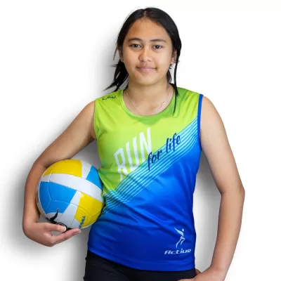 branded Custom Kids Sports Singlet, from our range of promotional Tracksuits & Teamwear