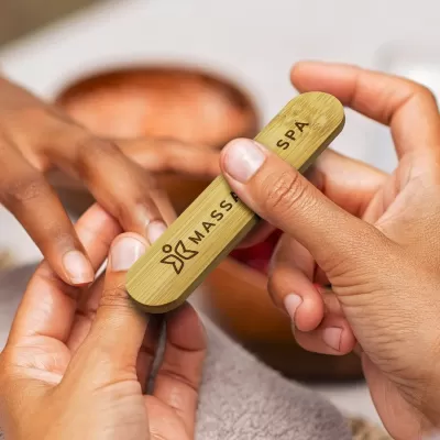 branded Bamboo Nail File, from our range of promotional Personal Products