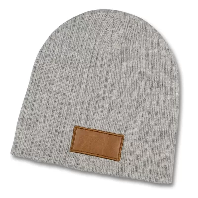 branded Nebraska Heather Cable Knit Beanie With Patch, from our range of promotional Beanies