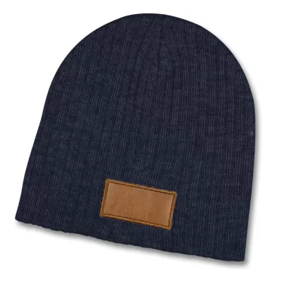 branded Nebraska Heather Cable Knit Beanie With Patch, from our range of promotional Beanies
