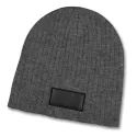 branded Nebraska Heather Cable Knit Beanie With Patch, from our range of promotional Beanies