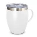branded Verona Vacuum Cup with Handle - 300ml, from our range of promotional Stainless Steel Mugs