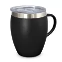 branded Verona Vacuum Cup with Handle - 300ml, from our range of promotional Stainless Steel Mugs