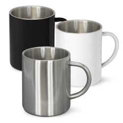 branded Thermax Coffee Mug - 400ml, from our range of promotional Stainless Steel Mugs