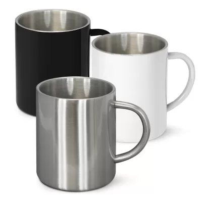 branded Thermax Coffee Mug - 400ml, from our range of promotional Stainless Steel Mugs