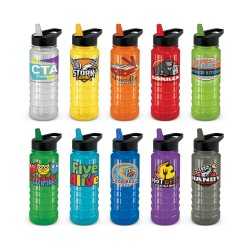 Drink Bottles - Plastic  - Triton Bottle - Black Lid - 750ml