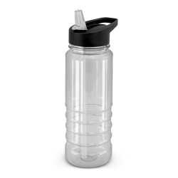Drink Bottles - Plastic - Triton Bottle - Black Lid - 750ml