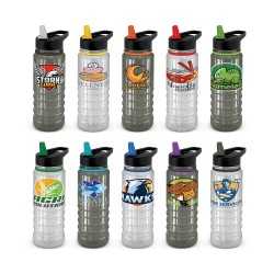 Drink Bottles - Plastic  - Triton Elite Bottle - Clear and Black- 750ml