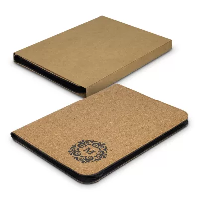 branded Sakura Cork Portfolio - A4, from our range of promotional Non Leather Compendiums