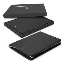 branded Swiss Peak Heritage A4 Portfolio with Zipper, from our range of promotional Non Leather Zip Compendiums