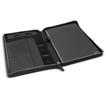 branded Swiss Peak Heritage A4 Portfolio with Zipper, from our range of promotional Non Leather Zip Compendiums