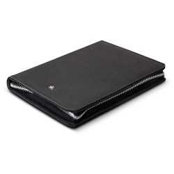 branded Swiss Peak Heritage A5 Portfolio with Zipper, from our range of promotional Non Leather Zip Compendiums