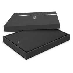 branded Swiss Peak Heritage A5 Portfolio with Zipper, from our range of promotional Non Leather Zip Compendiums