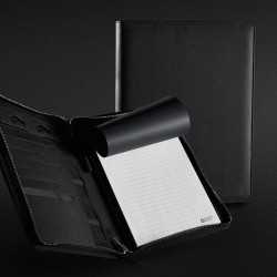 branded Swiss Peak Heritage A5 Portfolio with Zipper, from our range of promotional Non Leather Zip Compendiums