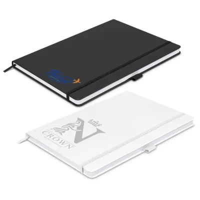 branded Kingston Hardcover Notebook - Large, from our range of promotional Journals & Note Pads