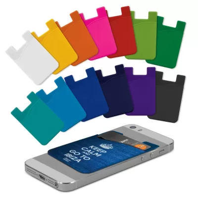 branded Silicone Phone Wallet - Full Colour, from our range of promotional Phone Accessories