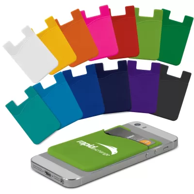 branded Silicone Phone Wallet - Indent, from our range of promotional Phone Accessories