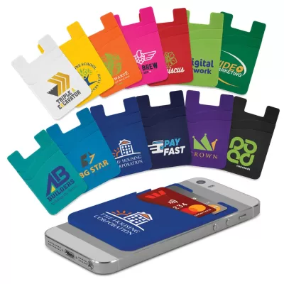 branded Dual Silicone Phone Wallet, from our range of promotional Phone Accessories