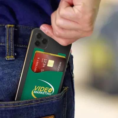branded Dual Silicone Phone Wallet, from our range of promotional Phone Accessories