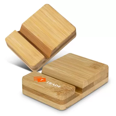branded Bamboo Phone Stand, from our range of promotional Phone Accessories