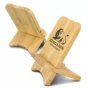 branded Bamboo Wireless Charging Stand, from our range of promotional Phone Accessories