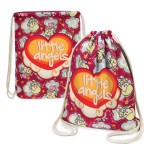 branded Durban Cotton Drawstring Backpack, from our range of promotional Full Colour Tote Bags