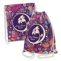 branded Brazil Cotton Drawstring Backpack, from our range of promotional Full Colour Tote Bags