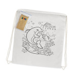 Drawstring Bags &amp; Back Sacks  - Cotton Colouring Drawstring Backpack