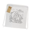 branded Cotton Colouring Drawstring Backpack, from our range of promotional Drawstring Bags &amp; Back Sacks
