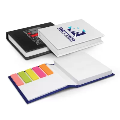 branded Hard Cover Notes and Flags, from our range of promotional Printed Post It Notes