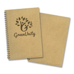 branded Kraft Note Pad - Medium, from our range of promotional Spiral NoteBooks