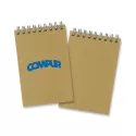 branded Kraft Note Pad - Small, from our range of promotional Spiral NoteBooks