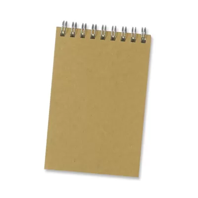 branded Kraft Note Pad - Small, from our range of promotional Spiral NoteBooks