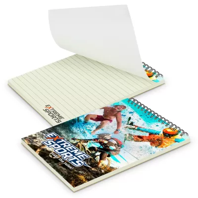 branded Scribe Full Colour Note Pad - Medium, from our range of promotional Spiral NoteBooks