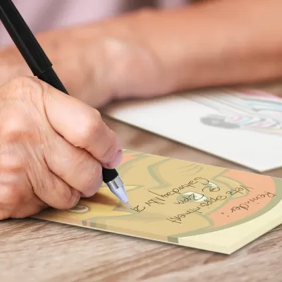 branded 90mm x 160mm Note Pad - Full Colour, from our range of promotional Notepads
