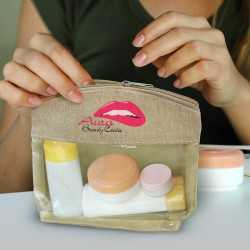 branded Mia Cosmetic Bag, from our range of promotional Toiletry Bags