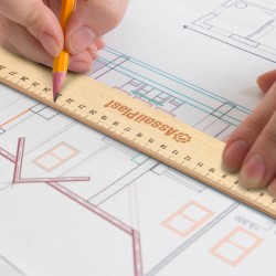 Rulers - Wooden 30cm Ruler