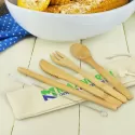 branded Bamboo Cutlery Set, from our range of promotional Cutlery and Straws