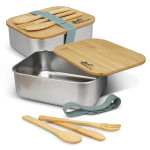 branded Stainless Steel Lunch Box with Cutlery, from our range of promotional Homeware Products