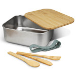 branded Stainless Steel Lunch Box with Cutlery, from our range of promotional Homeware Products
