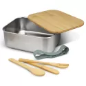 branded Stainless Steel Lunch Box with Cutlery, from our range of promotional Homeware Products