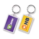 branded Lens Key Ring - Rectangle , from our range of promotional Printed Keyrings
