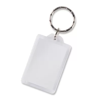 branded Lens Key Ring - Rectangle , from our range of promotional Printed Keyrings