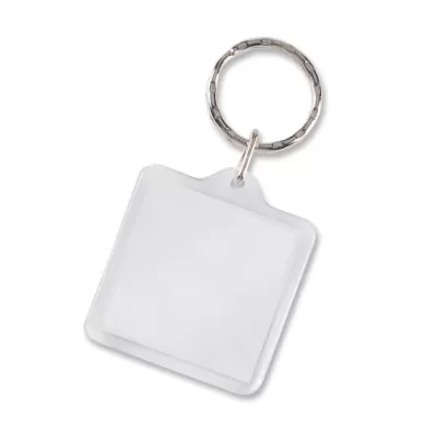 branded Lens Key Ring - Square , from our range of promotional Printed Keyrings