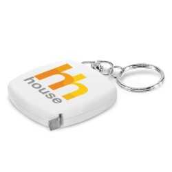 branded Tape Measure Key Ring, from our range of promotional Printed Keyrings