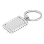 branded Rectangular Metal Key Ring, from our range of promotional Printed Keyrings