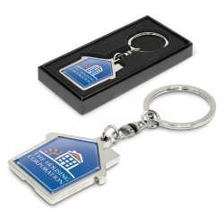 branded House Metal Key Ring, from our range of promotional Printed Keyrings