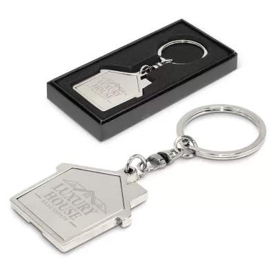 branded House Metal Key Ring, from our range of promotional Printed Keyrings