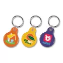 branded Flexi Resin Key Ring - Round , from our range of promotional Printed Keyrings
